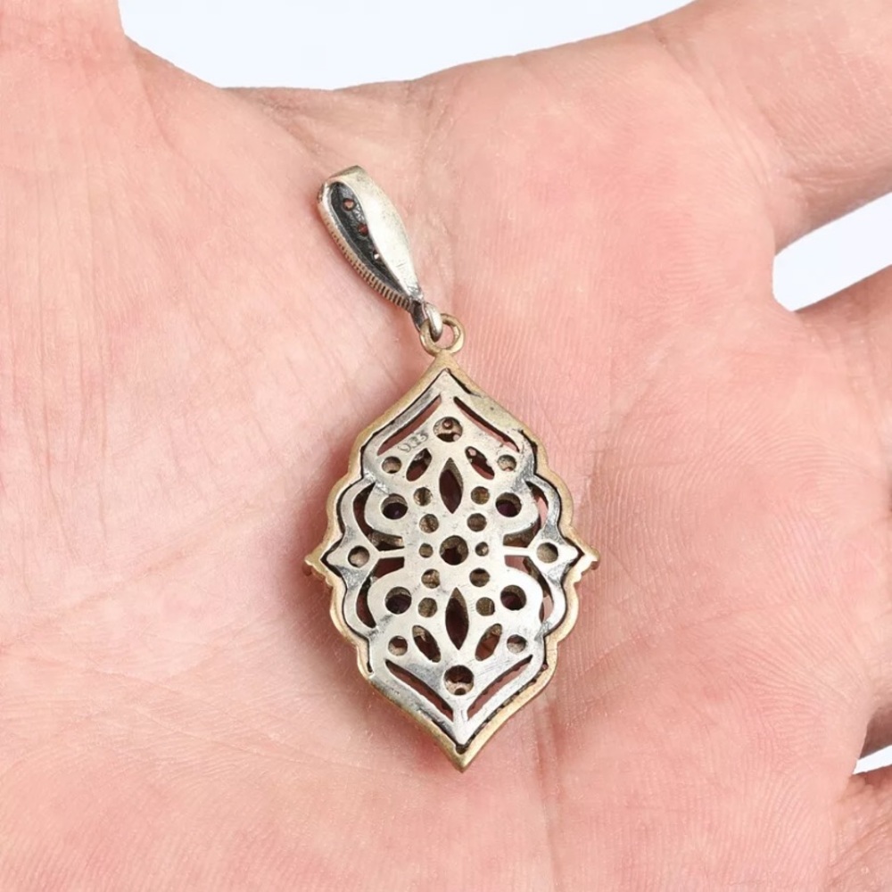 ⭕️SOLD⭕️Turkish Amethyst Pendent Bronze 925 - Picture 5 of 8